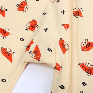 Printemps-Automne Nouveau Bébé Barboteuse Mignon Super Infantile Vêtements Tricotés Survêtement Fermeture Éclair Imprimé Bambou Combinaison pour Nouveau-nés Décontracté - Product Image 5