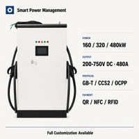 Nouvelle station de recharge pour véhicules électriques à montage au sol, double pistolet, 22 kW DC, chargeur intelligent pour voitures électriques OCPP