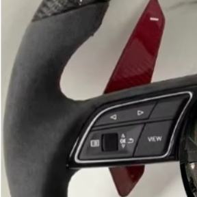 <span class=keywords><strong>Volant</strong></span> sportif en fibre de carbone pour <span class=keywords><strong>Audi</strong></span> RS3 RS4 RS5 S3 S4 S5 S6 RS6 RS7 <span class=keywords><strong>A3</strong></span> A4 A5 B9 Q7 Q5 Q8 A6 A7 A8 R8 TT Modèles - Product Image 3