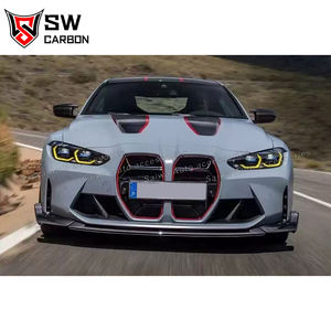 Lèvre avant en Fiber de carbone sèche SW pour BMW G80 M3 G82 G8X M4 Compétition Pare-chocs avant Splitter Spoiler inférieur Kit de carrosserie <span class=keywords><strong>2020</strong></span> + - Product Image 6