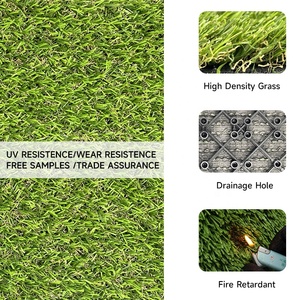 Césped Artificial <span class=keywords><strong>de</strong></span> Fácil Instalación, Baldosas <span class=keywords><strong>de</strong></span> Césped Sintético para Jardinería, Alfombra para Exteriores - Product Image 5