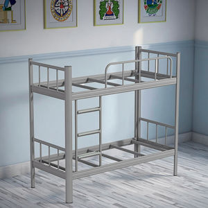 <span class=keywords><strong>Lit</strong></span> <span class=keywords><strong>superposé</strong></span> <span class=keywords><strong>double</strong></span> à cadre <span class=keywords><strong>en</strong></span> métal moderne pour adultes Mobilier d'intérieur <span class=keywords><strong>et</strong></span> de maison au design <span class=keywords><strong>simple</strong></span> pour l'atelier de la chambre à coucher de l'école - Product Image 5