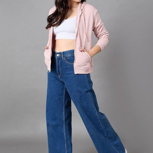 Nuevo diseño de peso ligero para mujer, sudaderas con cremallera, logotipo personalizado, el mejor diseño, sudaderas con cremallera de alta calidad para mujer en diferentes colores - Product Image 5