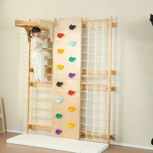 Stokta kolay kurulum kaya tırmanma duvar eğlence ekipmanları çocuk parkı için yüksek kaliteli kapalı-açık tırmanma duvar - Product Image 1