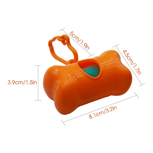 Support de sacs à déjections canines en forme d'os avec logo personnalisé, très vendu, pour extérieur, distributeur de sacs à déjections canines biodégradables - contient 1 rouleau de sacs - Product Image 5