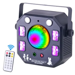 Portable strobe light rotating rgbw club disco magic ball mini laser led stage bar light for KTV home party