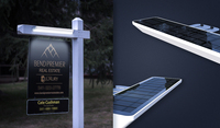 Panneau lumineux solaire LED étanche IP65 avec 300 lumens 6000K lumière du jour batterie 18650 pour utilisation en extérieur dans le domaine immobilier