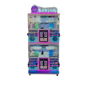 Factory Direct 4-Person Clip Boutique Turntable Gift <b>Machine</b> Children's Coin-Operated <b>Claw</b> Doll Plush <b>Game</b> - Product Image 4