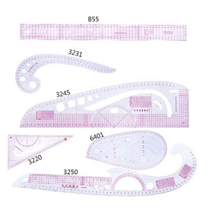 Juego de reglas de <span class=keywords><strong>curva</strong></span> de medición de costura de <span class=keywords><strong>sastre</strong></span> <span class=keywords><strong>para</strong></span> ropa múltiple francesa, 6 unidades/juego, 2/ - Product Image 2