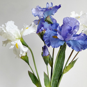 ดอกไม้ประดิษฐ์อลิซไอริส ผ้าไหมคุณภาพสูง ตกแต่งบ้าน ห้องนั่งเล่น ของตกแต่งงานแต่งงาน อุปกรณ์ประกอบฉากถ่ายภาพ - Product Image 1