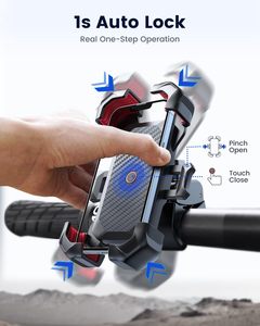 Soporte para Teléfono Móvil en Manillar de Motocicleta, Brazo Mecánico Flexible con Altura Ajustable y Anticorrosión - Product Image 3