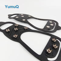 YumuQ Haute Qualité 6 8 Crampons Dents Antidérapants Crampons Escalade Camping Hiver Neige Chaussure Crampons
