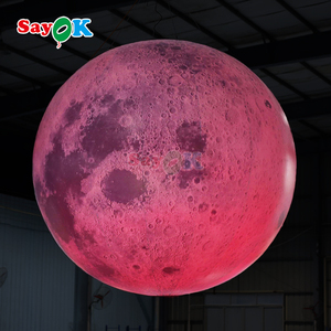 Inflables Publicitarios Personalizados, Globo Lunar Inflable Grande con LED, Globo Lunar Iluminado Colgante - Product Image 5