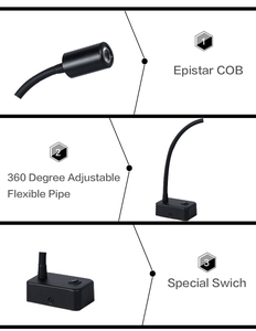 Lámpara de pared <span class=keywords><strong>Hotel</strong></span> decoración cuello de <span class=keywords><strong>cisne</strong></span> Flexible de lectura luz de la pared moderno interior de LED-Lámpara de pared - Product Image 4
