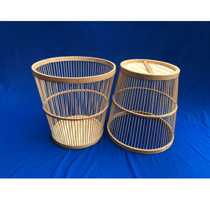 Bougeoir en bambou fait à la main, 1 pièce, prix de gros luxueux et élégant, fabriqué par un célèbre pêcheur d'excellente qualité dans un Village traditionnel au Vietnam - Product Image 1