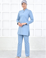 Ensemble de blouses modestes pour soignant musulman, uniforme pour dentiste, personnel de santé, pharmacien