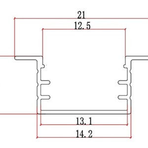 Vente en gros de profilés en aluminium LED personnalisés 15*09 sans rainures pour bandes LED arrière avec diffuseur transparent laiteux en aluminium - Product Image 6