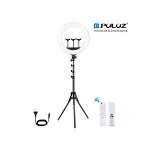 Großhandel PULUZ 18 Zoll Rin glicht mit 1,8 m Stativ Stand LED Selfie Beauty Fotografie Licht