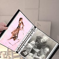 Carpeta de 70 Bolsillos con Fundas de Plástico para Documentos Tamaño Carta/A4 (11" X 8.5"), Organizador de Documentos para Papeles, Certificados, Obras de Arte