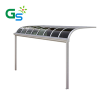 Cadre en aluminium Feuille De Polycarbonate Garage Toit Conceptions
