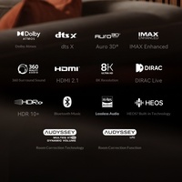 DENON/ AVC-X6800H Yüksek Seviye 11.2 Kanal 8K Metal Ev Sinema Sistemi AV Amfisi