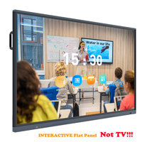 Tableau blanc interactif mural de 65 pouces et 75 pouces, certifié Edla, tableau intelligent 4K/1080P HD, écran tactile intelligent pour le bureau
