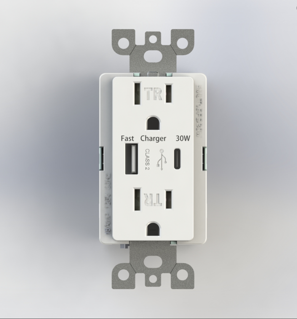 125V Type a USB Charger with 15A/20A Output TR 4.2A 220V Max Voltage
