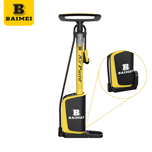 BAIMEI EDL manomètre vélo pompe à sol balle vélo pneu gonfleur à main pour Schrader/<span class=keywords><strong>Presta</strong></span>/<span class=keywords><strong>Dunlop</strong></span> Valve cyclisme accessoires - Product Image 1