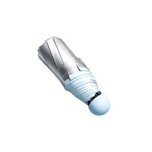 Paraguas Moderno Mini de 8 Varillas de Fibra Plateada 190T con Bolsa UV para Viajes, Protección contra Lluvia y Sol - Product Image 2