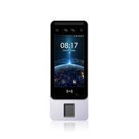 Lecteur de codes QR, dispositif de contrôle d'accès, reconnaissance faciale et d'empreintes digitales pour la gestion des présences des employés de salle de sport/école, Android 10, alimentation USB/DC