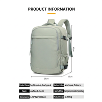Mochila Ultraligera Impermeable de Oxford con Compartimento Independiente para Zapatos, 3 en 1, Transpirable con Diseño de Panal y Múltiples Bolsillos para Portátil