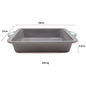 Molde de Silicona Bicolor Personalizable para Hornear, Molde para Pastel de Silicona Gris con Marco Rígido para Cocina, Utensilios para Hornear para Uso Doméstico - Product Image 1