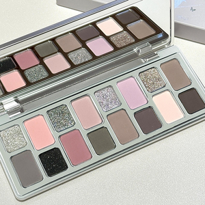 공정하고 어두운 피부 톤을 위한 워터프루프 8 색 스파클링 다이아몬드 케미컬 기반 반짝이는 글리터 메이크업 아이섀도우 팔레트 - Product Image 1