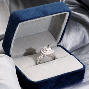 แหวนเงินแท้ S925 ประดับโมอิสซาไนต์ สไตล์วินเทจสุดโรแมนติกจากเทียนหยู เหมาะสำหรับการออกเดทสุดโรแมนติกและงานพิธีการ - Product Image 3