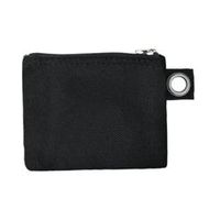 Porte-monnaie en toile avec fermeture éclair, logo personnalisé, petite pochette à clés en toile, mini porte-cartes portable en toile avec œillet métallique