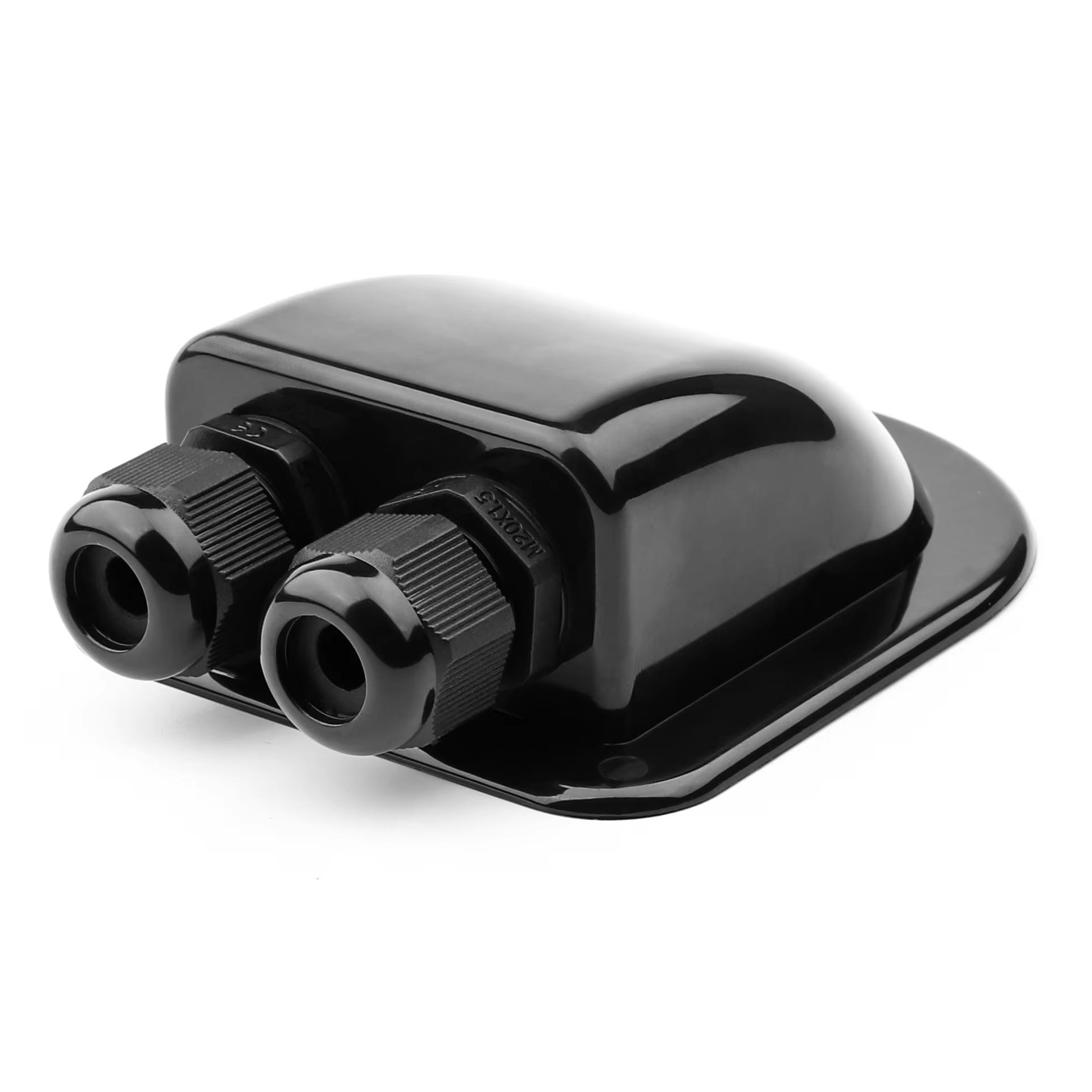 IP68 ABS Солнечный кабельный сальник со встроенным двойным входом, водонепроницаемая Входная розетка 6-12 мм для каравана, запчасти для радиоприцепочки и аксессуары для спутникового воздуха