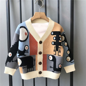 <span class=keywords><strong>Pull</strong></span> cardigan en tricot à la mode de style coréen pour filles, pour l'automne et l'été, pour enfants au printemps et en automne - Product Image 6