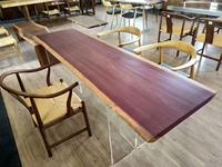 Table à manger moderne et élégante sur mesure en bois de cœur de rose pour cuisine, restaurant, hôtel - pour maison, bureau, villas