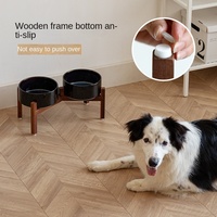 Pot en céramique pour chien et gamelle écologique anti-choc pour animaux de compagnie, gamelle pour chien, accessoires pour chats et chiens avec support