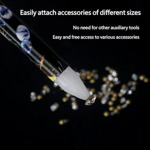 Outils de manucure : Kit de nail art 3D, Outils de pointillage pour ongles, Crayon de cire pour ongles, Outils de pointillage, Outils de pose de strass, Crayon de cire auto-adhésif pour nail art - Product Image 3