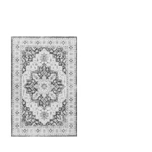 Tapis rectangulaire antidérapant Wan Xinlong Bohemian Medallion pour salon et chambre, en velours cristal imprimé, facile à nettoyer - Product Image 3
