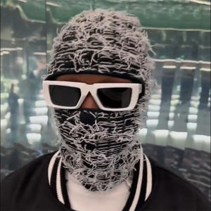 HZM-23032 vente chaude hiver cagoule <span class=keywords><strong>fourrure</strong></span> tricoté visage complet cou chaud doux écharpe unisexe polaire cagoule - Product Image 2