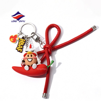 Longzhiyu 20 ans, porte-clés anime 3D personnalisé, porte-clés 2D et porte-clés en PVC caoutchouté, porte-clés mignon et coloré pour voiture, sac et cadeau