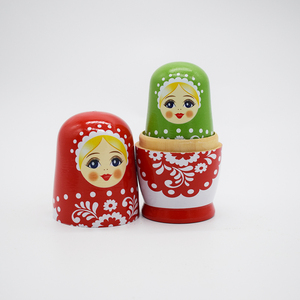 Regali di nozze regali promozionali matrioska bambola bambole di nidificazione in legno fatte a mano - Product Image 4