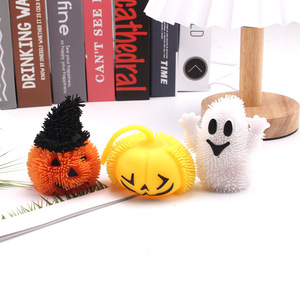Bestseller Halloween : Pompon lumineux citrouille, Yokai et Elfe, jouet anti-stress en TPR - Product Image 3