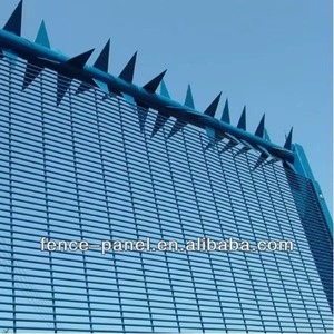 Clôture en treillis <span class=keywords><strong>soudé</strong></span> 358 thermolaqué pour la sécurité élevée, anti-escalade, avec vue claire, vente en gros - Product Image 3