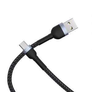 Câble de chargeur mural universel portable pour téléphone portable, appareil photo et écouteurs - USB Micro Nylon tressé 1,2 m Charge rapide PD 3.0 - Product Image 1