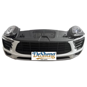Matériaux épais, pour Porsche Macan 95B, ensemble complet de la partie avant, pare-chocs, phares LED, calandre, ailes, radiateur, volets de calandre ; en promotion, prix bas - Product Image 2