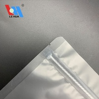 Sac en film en polyester transparent et personnalisé, sachet d'emballage alimentaire à fermeture éclair, unités