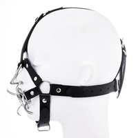 Ninghao Populaire BDSM Crochets nasaux à fixation sur la tête, Dilatateur oral, Bâillon buccal, Ligature de tête, Jouets sexuels érotiques fétichistes
